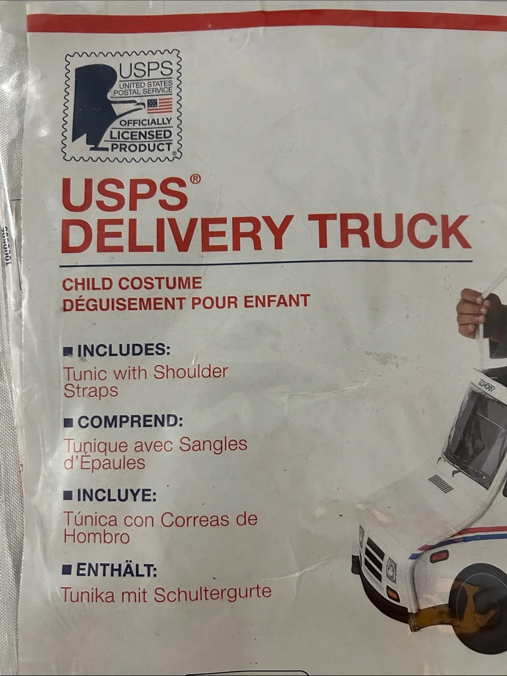 Rubies USPS Postal Truck Costume for Toddlers, Unisex Toddler 4T